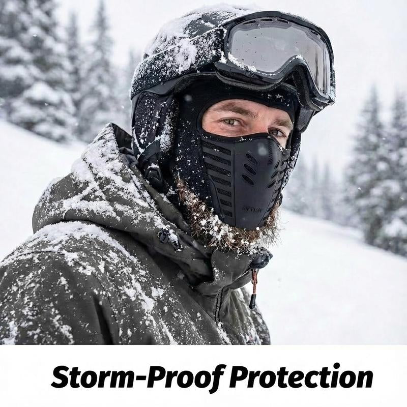 Protection Windproof, Dust-Proof and Breathable Winter Warm Mask Balaclava Ski Face Mask Mototrcyle and Cycling Thermal Face Mask for Men and Women Black Ski Masks Mask Men