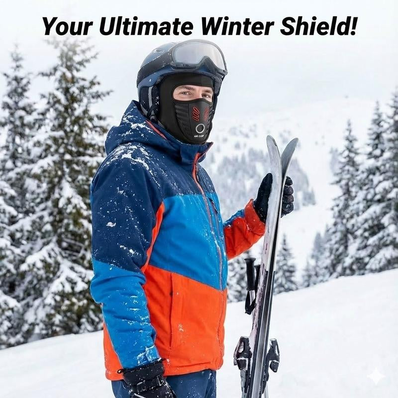 Protection Windproof, Dust-Proof and Breathable Winter Warm Mask Balaclava Ski Face Mask Mototrcyle and Cycling Thermal Face Mask for Men and Women Black Ski Masks Mask Men