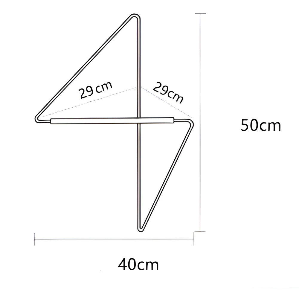 Triad – Geometrischer Garderobenständer Aus Metall | Vielseitige Mehrzweck-Garderobe